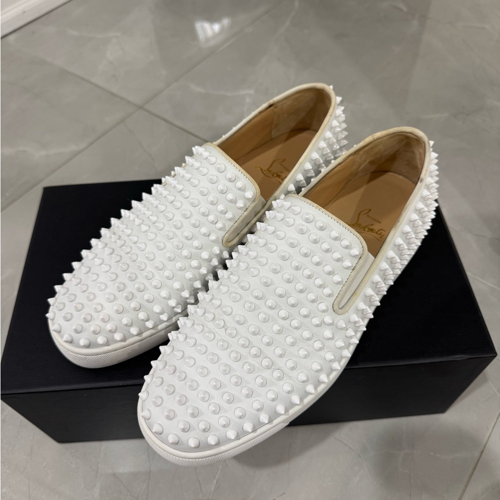 Christian Louboutin Spike Roller Boat Sneaker - Men’s Size 42
